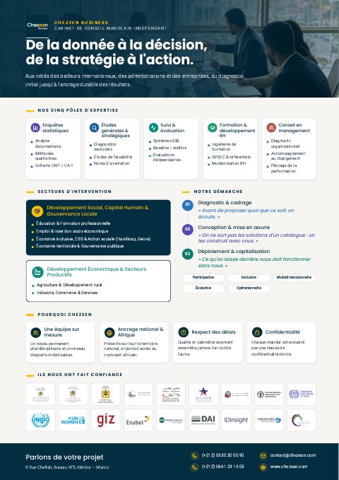 Preview of the CHEZEEN Business summary brochure